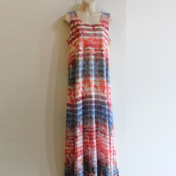 Emerald Woman's Boho Maxi Dress Size Medium - Picture 1 of 11